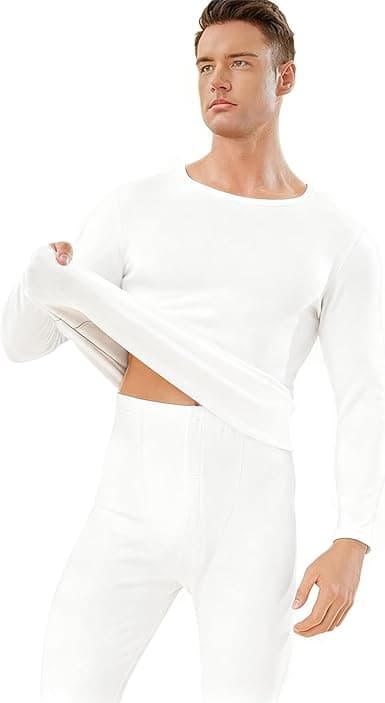 Necomi Men's Thermal Underwear Set, Cashmere Silk Base Plus Fleece Underwear Set, More Delicate And Softer on Amazon.ae - Price Tracker
