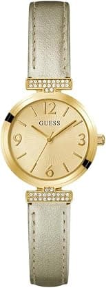 GUESS Women's 28mm Watch - Silver Strap Silver Dial Silver Tone Case - Best Deal Finder