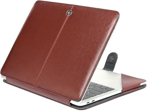 Universal Laptop Case for MacBook Air 13-in.(M5) 2026 A3449,Portable Versatile Case,Full Body Protection Premium PU Leather Protective Folio Book Cover,Brown on Amazon.ae - Price Tracker