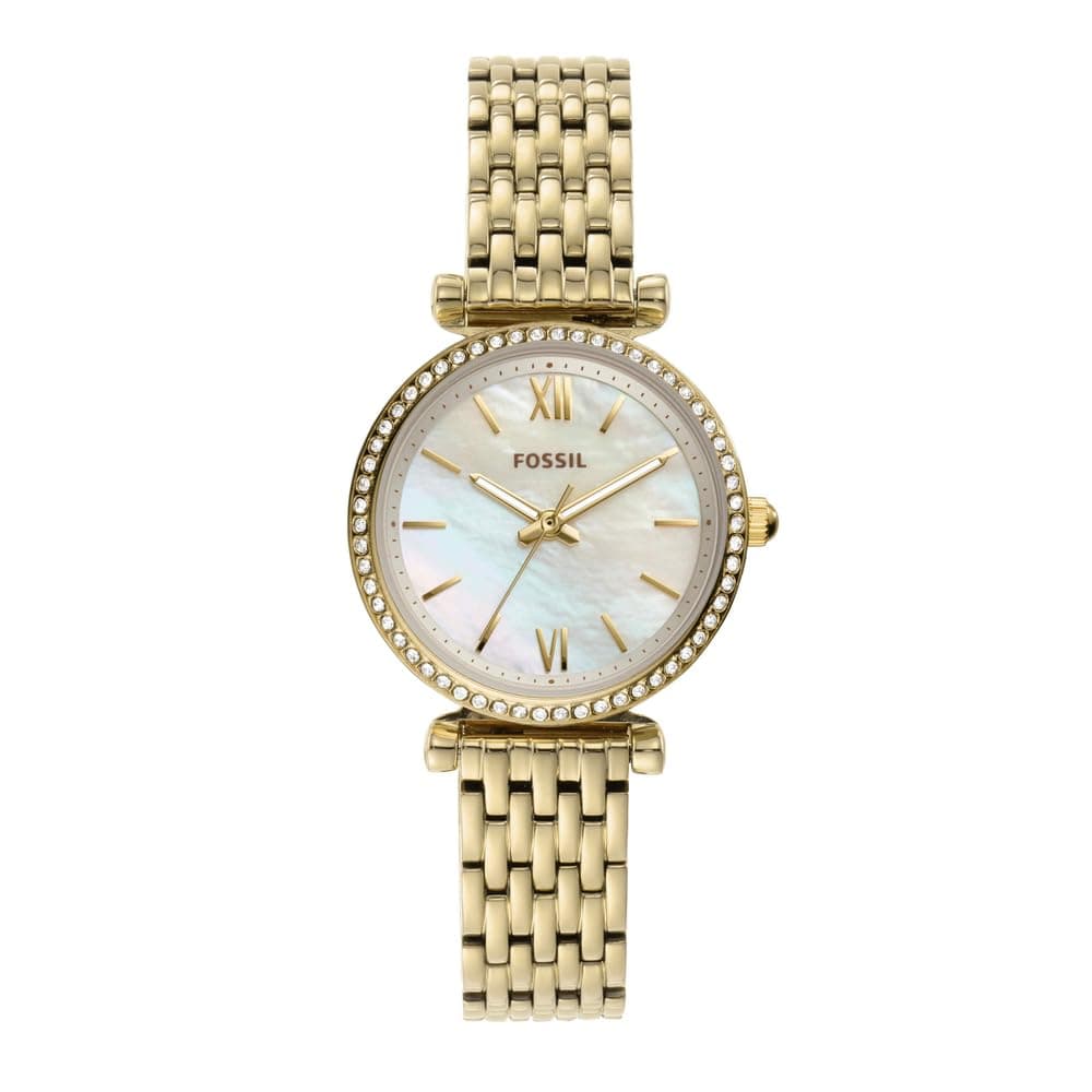 Fossil Women's Watch Carlie Mini, 28mm case size, Quartz movement, Stainless Steel strap on Amazon.ae - Price Tracker