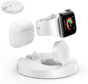 Excefore Wireless Charger, 2023 New for Apple Watch Charger 2 in 1 Wireless Charging Station Magntic Charging Stand - Durable TPU Design- Compatible with iWatch Series 8/7/6/5/4 Airpods 2 (No adapter) on Amazon.ae - Price Tracker