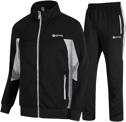 TBMPOY Men's Tracksuit, 2-Piece Set, Casual, Athletic Sweat Suit with Full Zipper, for Jogging, Warm-Up on Amazon.ae - Price Tracker