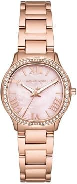 Michael Kors MK4823 Mini Sage Pave Wrist Watch for Women, 31 mm Case Diameter, Rose Gold - Best Deal Finder