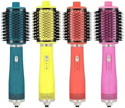 ENZO EN-6214 Round Hair Dryer Brush – 4-in-1 Styling Tool with Ionic Technology, 1500W Power, Lightweight Design – Hair Dryer, Straightener, Volumizer, and Blowout Brush - Intl Version - Purple on Amazon.ae - Price Tracker