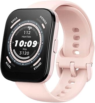 Amazfit Bip 5 Smart Watch with Ultra Large Screen, Bluetooth Calling, Alexa Built-in, GPS Tracking, 10-Day Long Battery Life, Health Fitness Tracker with Heart Rate, Blood Oxygen Monitoring- Pink - Amazon.ae Price Tracker