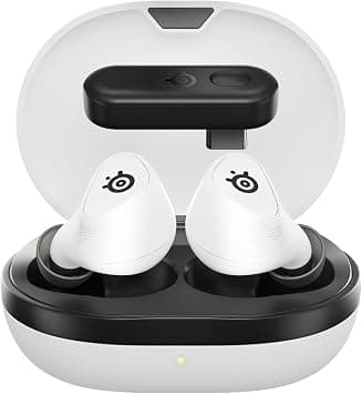 SteelSeries Arctis GameBuds™ for PlayStation - Wireless Gaming Earbuds - 2.4GHz + BT 5.3 - ANC/Transparency - IP55 Water Resistant - 40H Battery - Wireless Charging - PS5, PC, Switch, Mobile - White على Amazon.ae - متتبع الأسعار