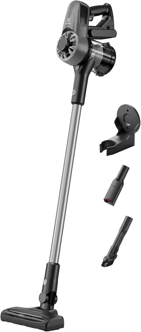 Electrolux Cordless Handheld Stick Vacuum Cleaner with Powerful Suction, 40 Minutes Runtime with 2 Power Levels, Cyclonic 2 Step Filtration with Washable Filters, Lightweight &amp; Easy to use, EFP31312 on Amazon.ae - Price Tracker