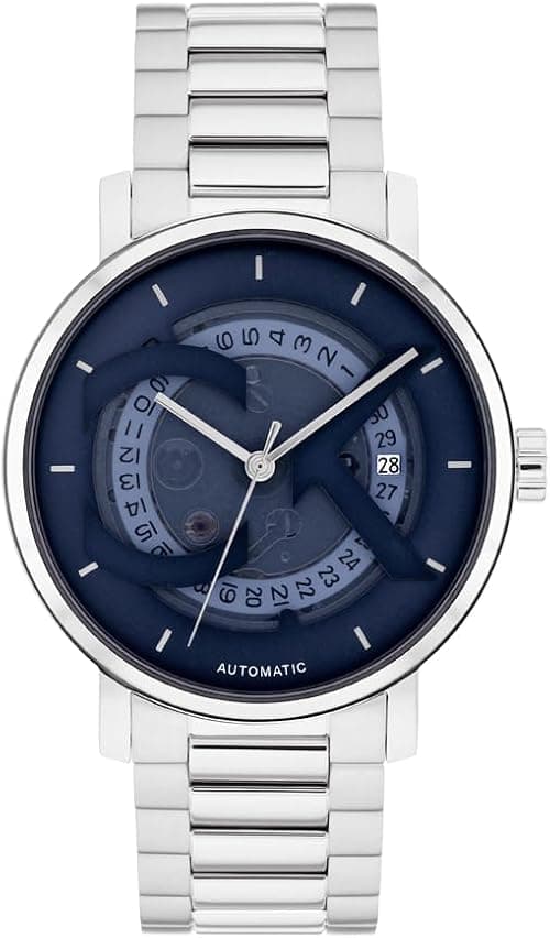 Calvin Klein Men's CK Iconic - 40mm 3H Automatic Watch - Stainless Steel Bracelet - Water Resistance 30 Meters - Self-Winding Mechanical Movement - Luxury Timepiece - Him على Amazon.ae - متتبع الأسعار