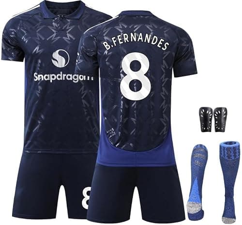 2024/25 Away MUN Football Jersey Kit– B.FERNANDES #8 Signed Edition–Soccer Uniform Set with Shorts,Socks&Knee Pads–Athletic Training Gift for Men,Youth&Boys(16–3XL) on Amazon.ae - Price Tracker