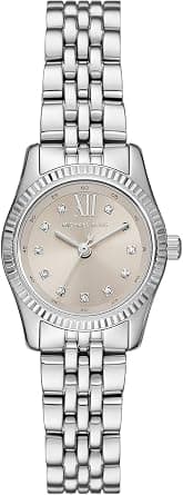 Michael Kors Women's Analogue Quartz Watch with Stainless Steel Strap MK4843, Silver, one size, Classic on Amazon.ae - Price Tracker