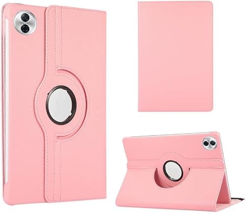Compatible with Honor Pad 10 12.1 inch Case Cover 2025 Full Coverage Leather PU Flip Case with Rotating Folding Stand Cover Rugged with Auto Sleep/Wake (Pink, 12.1") على Amazon.ae - متتبع الأسعار