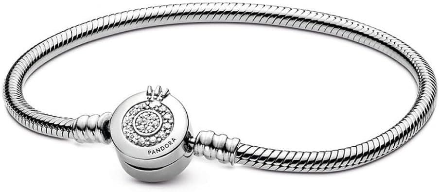 Pandora Moments 599046C01 Women's Bracelet Sparkling Crown O Silver - متتبع أسعار Amazon.sa