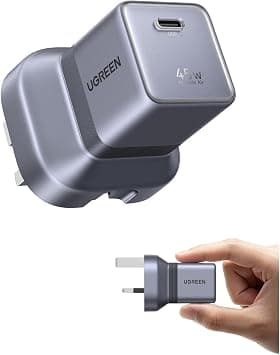 UGREEN Nexode Air 45W Charger, Mini Type C Fast GaN Charging, Space Gray | USB C Travel Adapter, Ultra-compact and Conveniently Portable, Folde plug, 45W iPhone Charger, Galaxy S26/S25 Ultra Charger on Amazon.ae - Price Tracker