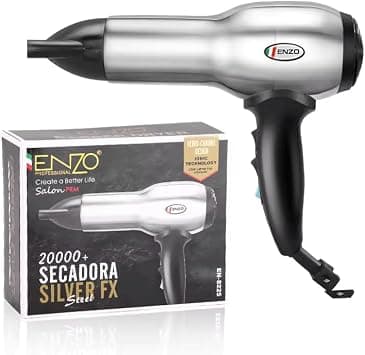 ENZO EN-8225 Professional Hair Dryer – 2200W Ionic Hair Dryer with 3 Heat Settings, 2 Speed Settings, and Diffuser Attachment-Intl Version on Amazon.ae - Price Tracker