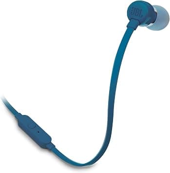 JBL Tune 110 Wired In-Ear Headphones, Deep and Powerful Pure Bass Sound, 1-Button Remote/Mic, Tangle-Free Flat Cable, Ultra Comfortable Fit - Blue, JBLT110BLU على Amazon.ae - متتبع الأسعار