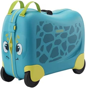 American Tourister SC Skittlenxt Suitcase Cabin Size, Hard Top, Polypropylene, Turquoise|28L Capacity|2 Side Locks / 2-Wheel Roller|Cross Ribbons - 3 Years Global Warranty on Amazon - Best Deal Finder