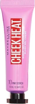 Maybelline Blusher Cheek Heat Water Infused Hydrating Gel Sheer Blusher 10 Pink Scorch - Best Deal Finder