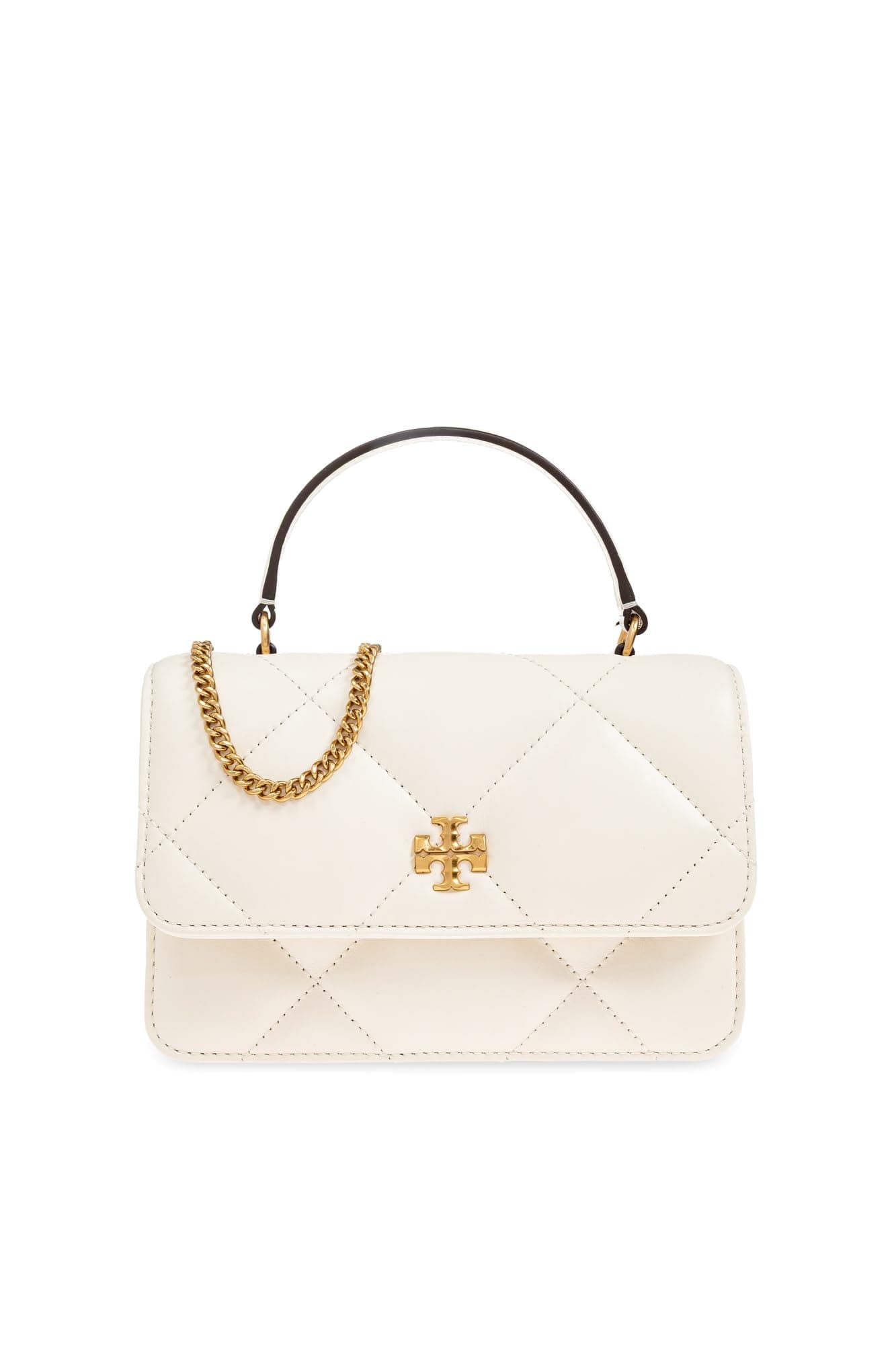 Tory Burch Kira Diamond Quilt Mini Top Handle Chain Wallet Small Leather Goods 158326-101 on Amazon.ae - Price Tracker