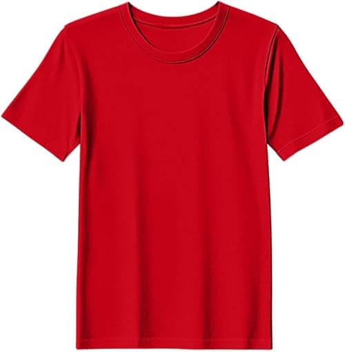 BYFT Threads Round Neck Plain T-Shirt - Red (Large, Polycotton, Pantone 3517 C, Set of 01 Pcs) on Amazon.ae - Price Tracker