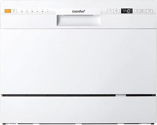 COMFEE' Dishwasher 6 Places with 7 Programe Super Quiet Rapid Wash ECO 70 C°Hygiene Wash, Flexible Installation Wi-Fi Function APP Control- White on Amazon - Best Deal Finder