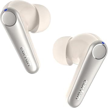 EarFun Air Pro 3 Noise Cancelling Wireless Earbuds, Qualcomm® aptX™ Adaptive Sound, 6 Mics CVC 8.0 ENC, Bluetooth 5.3 TWS Earbuds Wireless, Multipoint Connection, 45Hours, App Customize EQ, Oat White on Amazon.ae - Price Tracker