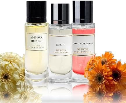 Pack of 3 Ammwaj Honest + CHCC Pactchouli + Deor | 30ml's Best Perfumes for Men | Long Lasting Women's and men's fragrances | Perfume for Women | عطر نسائي | عطور للرجال على Amazon.ae - متتبع الأسعار