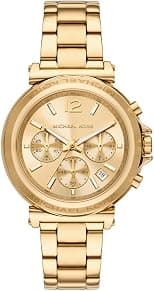 Michael Kors Maren Chronograph Watch for Women, 40 mm Case Diameter, Gold - Best Deal Finder