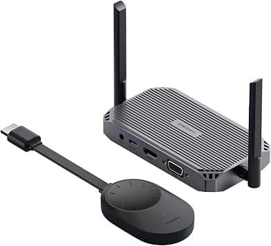 Hagibis Wireless HDMI Transmitter and Receiver - Extender Kit & Display Dongle - Plug and Play Adapter for TV, Camera, Streaming, Laptops, PC, Media, PS4/5 على Amazon.ae - متتبع الأسعار