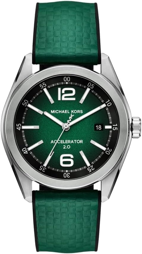Michael Kors Accelerator 2 Uhr für Herren, Quarz-Dreizeigerwerk mit Stoffarmband on Amazon.ae - Price Tracker