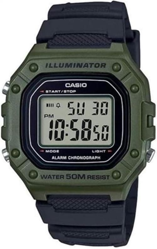 Casio Rectangle Digital Dial Watch and Resin Strap for Men on Amazon.sa - Price Tracker