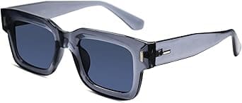 Bold Rectangular Sunglasses for Men | 100% UVA &amp; UVB Protected Glasses | Branded, Stylish &amp; Trendy | Crystal Grey | 3688 on Amazon.ae - Price Tracker