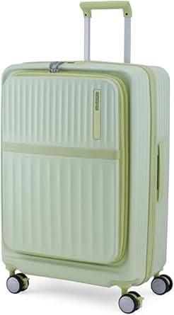 American Tourister Trento + Suitcase, 68 cm / 25 inch, 4 Spinner Wheels, Hard Top, Polycarbonate, Matcha|Book Opening|Expandable|TSA Lock|Waterproof Section - 3 Years Global Warranty on Amazon.ae - Price Tracker