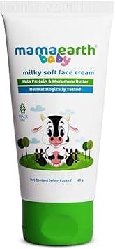 Mamaearth Milky Soft Face Cream for Babies | With Milk Protein, Murumuru & Shea Butter | Moisturizes, Soothes & Protects Dry Skin | Toxin-Free, Dermat-Tested, For Delicate Skin | 60ml on Amazon.ae - Price Tracker