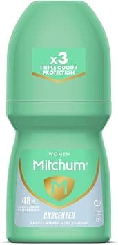 Mitchum 50ml Advanced Control Women Roll-On Unperfumed Anti-Perspirant and Deodorant - Best Deal Finder