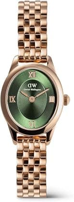 Daniel Wellington DW00100806 Ophelia Mini Watch for Women, 25.5 mm × 20 mm Case Size, Rose Gold/Rose Gold - Best Deal Finder