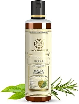 Khadi Natural Herbal Ayurvedic Rosemary and Henna Hair Oil (210 ml) multi on Amazon.ae - Price Tracker
