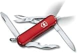 Victorinox Midnite Manager Swiss Army Pocket Knife, Small, Multi Tool, 10 Functions, LED, Scissors, Red - Best Deal Finder