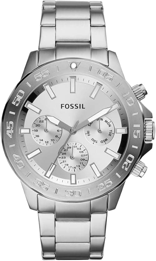 Fossil BQ2490 Mens Bannon Watch, Silver, BQ2490-AMZUK on Amazon.ae - Price Tracker