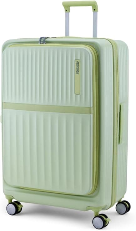 American Tourister Trento + Suitcase, 76 cm / 28 inch, 4 Spinner Wheels, Hard Top, Polycarbonate, Matcha|Book Opening|Expandable|TSA Lock|Waterproof Section - 3 Years Global Warranty on Amazon.ae - Price Tracker