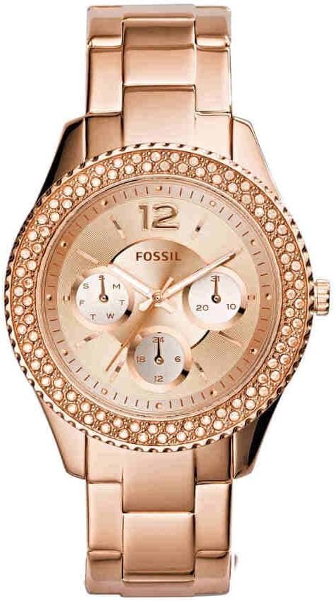 FOSSIL Stella Watch for Women, chronograph movement with Stainless steel or leather Strap on Amazon.ae - Price Tracker