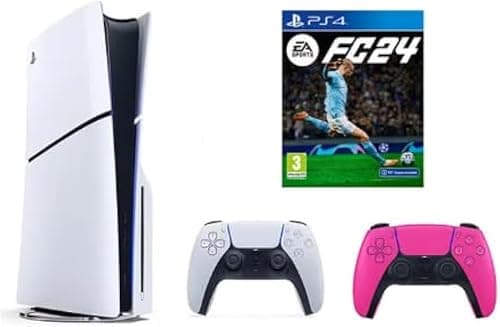 SIE Sony PlayStation 5 Slim Disc with Extra Dualsense Pink Controller and FC24- International Version on Amazon - Best Deal Finder