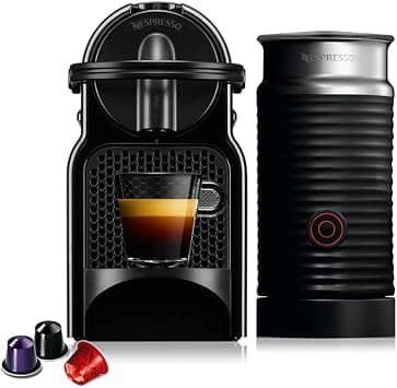 Nespresso Inissia Coffee Maker, Black Milk Frother and Aeroccino Set on Amazon.ae - Price Tracker