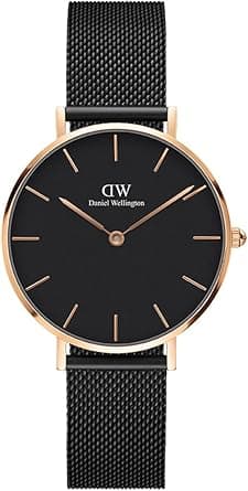 Daniel Wellington Petite Ashfield Watch, Matte Black Mesh Bracelet on Amazon.ae - Price Tracker