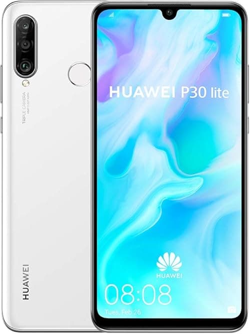 Huawei P30 Lite 128 GB 6.15 Inch FHD+ Dewdrop Display Smartphone with MP AI Ultra-wide Triple Camera, 4 GB RAM, Android 9.0 Sim-Free Mobile Phone, Single SIM, UK Version, White on Amazon.ae - Price Tracker