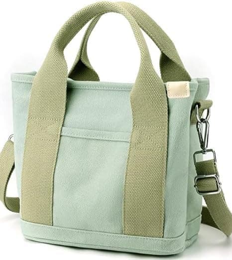 Tuobo Small Tote Bag with Zipper, 2024 Canvas Multi-Pocket Crossbody Bag Shoulder Bag Satchel Hobo Bag Messenger Bag على Amazon.ae - متتبع الأسعار
