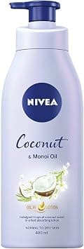 NIVEA Oil In Lotion Coconut & Monoi Oil (400ml), Replenishing Body Moisturiser with Tropical Coconut Scent & Powerful Monoi Infusion, 48H Moisturising Cream, NIVEA Body Lotion - Best Deal Finder
