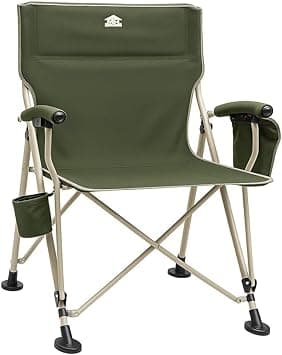 Multi Home Furniture Green Camping Chair Foldable – Portable Outdoor Chair with Cup Holder, Side Pockets – Beach Chair Foldable with Padded Armrests & Tilted Backrest – Picnic, Trekking, Garden Chair - Amazon.ae Price Tracker