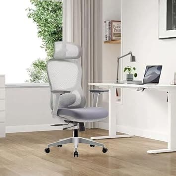 MOMENT Ergonomic Office Chair with 4D Adjustable Headrest & 3D Armrests – High Back Mesh Desk Chair with Lumbar Support, Reclining Backrest (90°–130°), Seat Slide & Height Adjustment on Amazon.ae - Price Tracker