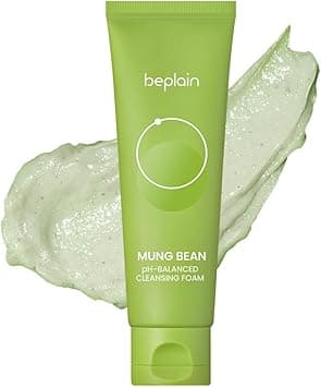 beplain Mung Bean pH-Balanced Cleansing Foam | Daily Hydrating Vegan Cleanser for Sensitive Skin | Non-Stripping Deep Pore Cleanser | Korean Skincare | 5.4 fl.oz on Amazon.ae - Price Tracker