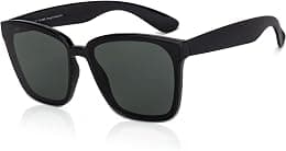 VINCENT CHASE EYEWEAR By Lenskart | Black Green Full Rim Square | HAVANA | Branded Latest and Stylish Sunglasses | 100% UV Protected (UV400) | Men & Women | Large | VC S14526 - Best Deal Finder